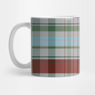 Festive Winter Tartan - Red, Blue, Green, Grey -  Cozy Winter Collection Mug
